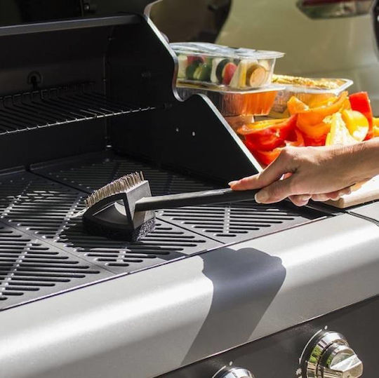 ForHome Βούρτσα Καθαρισμού BBQ με Ξύστρα και Σφουγγάρι 38εκ.