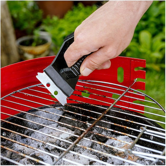 Nava Grillbürste mit Schaber und Schwamm 12.5cm