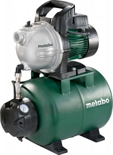 Metabo 600972000 Μονοβάθμιο Μονοφασικό Πιεστικό Συγκρότημα Νερού με Δοχείο 24 Λίτρων 1300W
