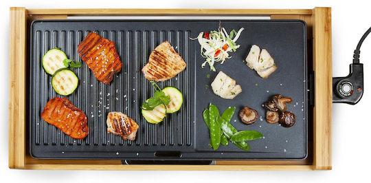 Domo Teppanyaki Grilling Plate with Adjustable Thermostat 2200W 50.5x25cm.