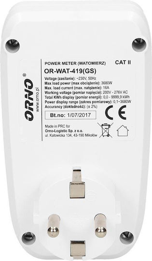 Orno Electrical Meter Socket 3.68kW