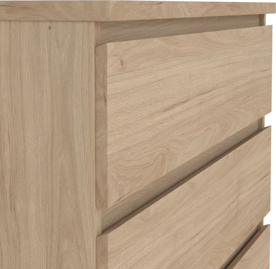Συρταριέρα Κρεβατοκάμαρας Ξύλινη Jackson Hickory 77x50x111.3εκ.
