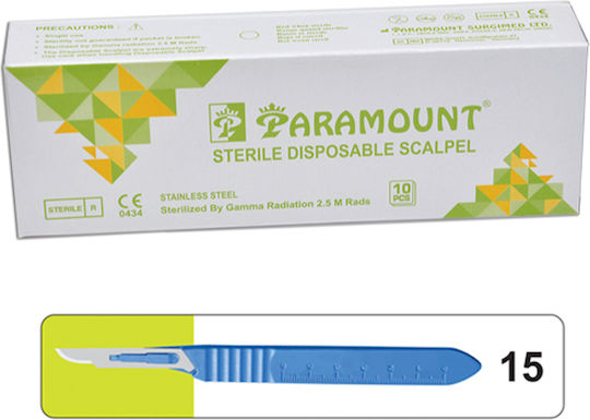 Medical Scalpel with Handle No15 15NS 10 Pieces