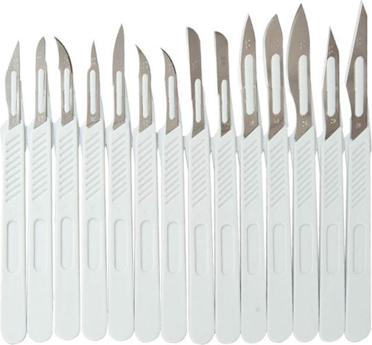 Bournas Medicals Medical Scalpel with Handle No10 122.011.10 10 Pieces
