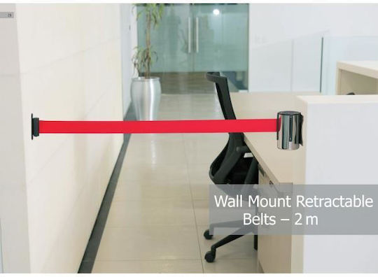 Next Systems Wall Mounted Columns Red Retractable 4m WSR-400