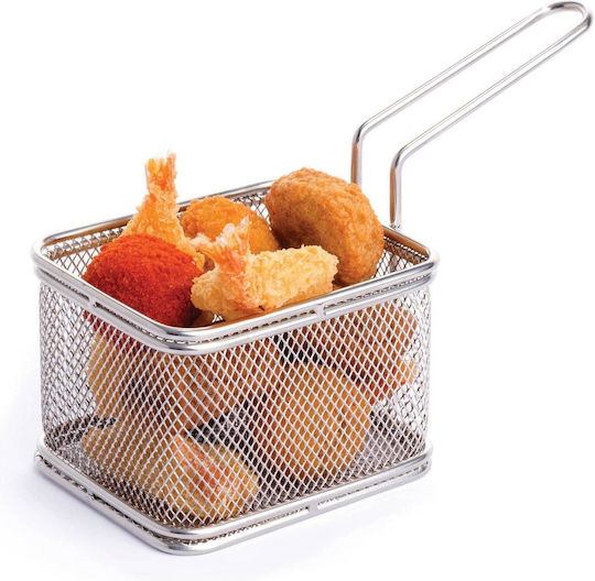 Miniature Basket Fried Snacks Stainless Steel 100x80x75mm Hendi 426425