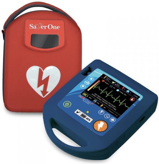 Ami Italia Saver One P Semi-Automatic / Manual Defibrillator 360J with Simple Battery