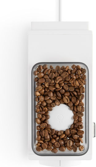 Fellow Ode Brew Grinder Coffee Grinder On Demand 140W with Bean Hopper Capacity 80gr White