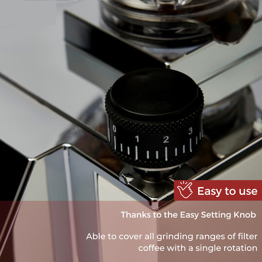 Eureka Mignon Zero 55 16CR Molin de cafea comercial La cerere 310W cu capacitate de retinere a cafelei 45gr Matt Black