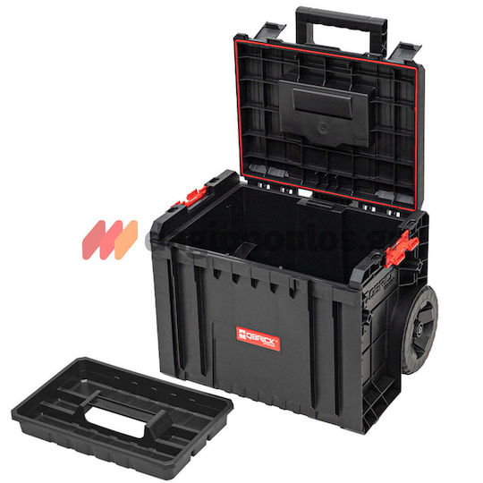 Qbrick Pro Cart 2.0 Cutie de scule din aluminiu cu roți pentru transport și depozitare de unelte L60cm x l39cm x h69cm 29554256
