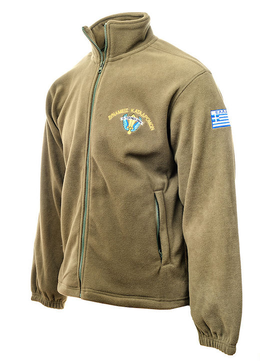 Woodland Hunting Jacket Fleece Khaki