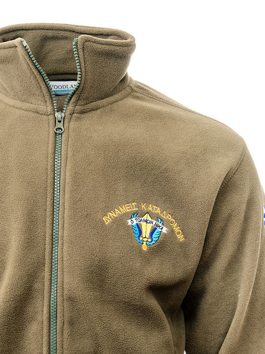 Woodland Hunting Jacket Fleece Khaki