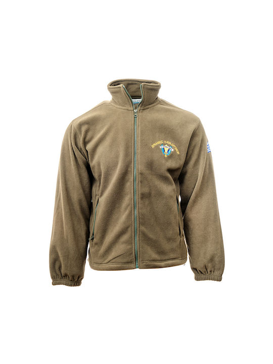 Woodland Hunting Jacket Fleece Khaki