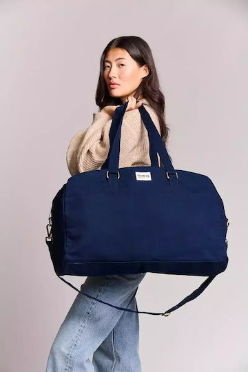 Hindbag Reisetasche 42Es Marineblau Stoff B33cm