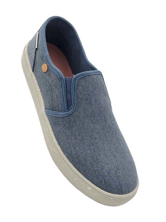 Πάνινα Ανδρικά Slip-On Μπλε