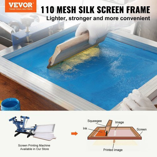 Vevor Screen Printing Set Frame 40.6 X 50.8 Cm 110 Mesh 6pcs Sykjd61101620pd9jv0