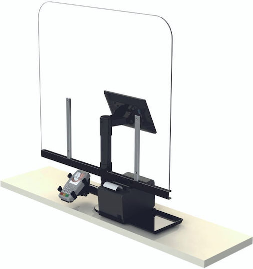 ICS Προστατευτικό / Διαχωριστικό Ταμείου CLE-ICS-ONE Plexiglass 75x71cm