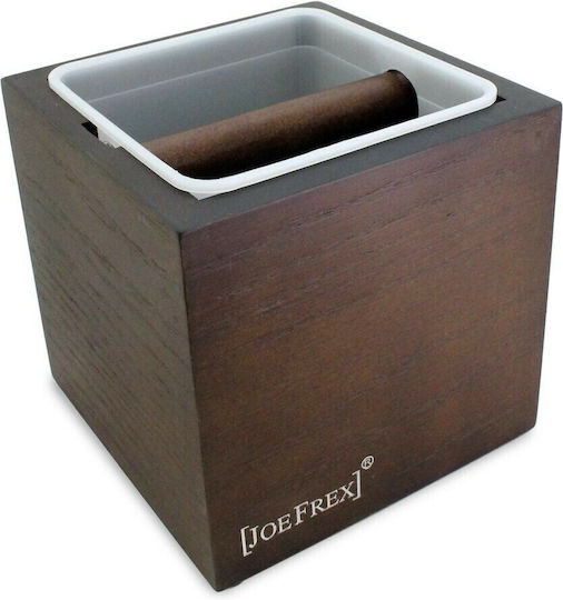 Joe Frex Knock Box Container from Wooden and Plastic 14x14x14cm Brown