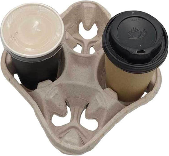 Eco Set 75 Suporturi pentru pahare de unică folosință 4 locuri