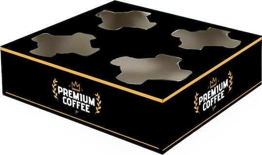 Premium Set 50 Wegwerf-Becherhalter 4 Plätze