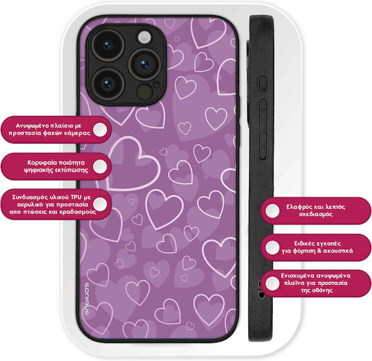 Sonique Heart Series Case for OnePlus Nord 2 5G Violet