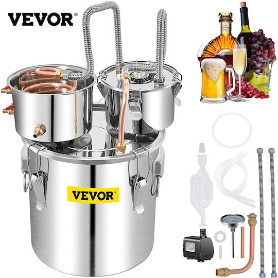 Alcohol Distillation Still Stainless Steel Copper 50 L Capacity