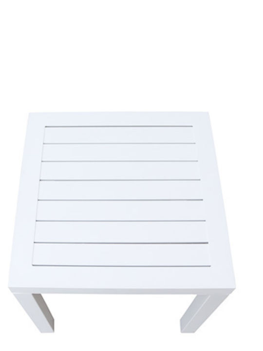 Liegestuhl Aluminium mit Textilene-Stoff Weiß 3Stück 208x63x31cm.