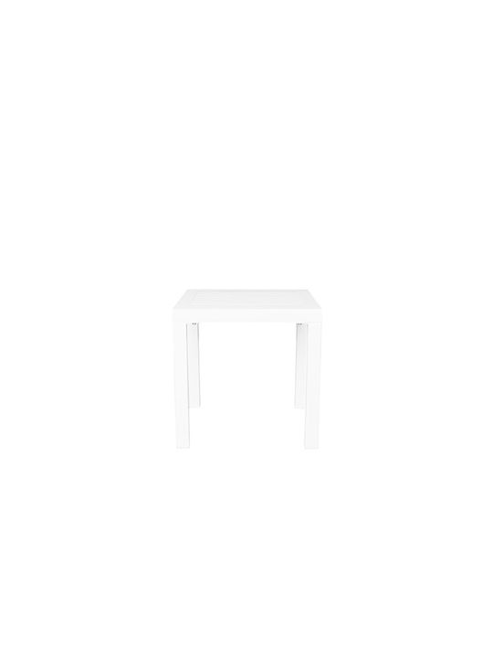 Liegestuhl Aluminium mit Textilene-Stoff Weiß 3Stück 208x63x31cm.