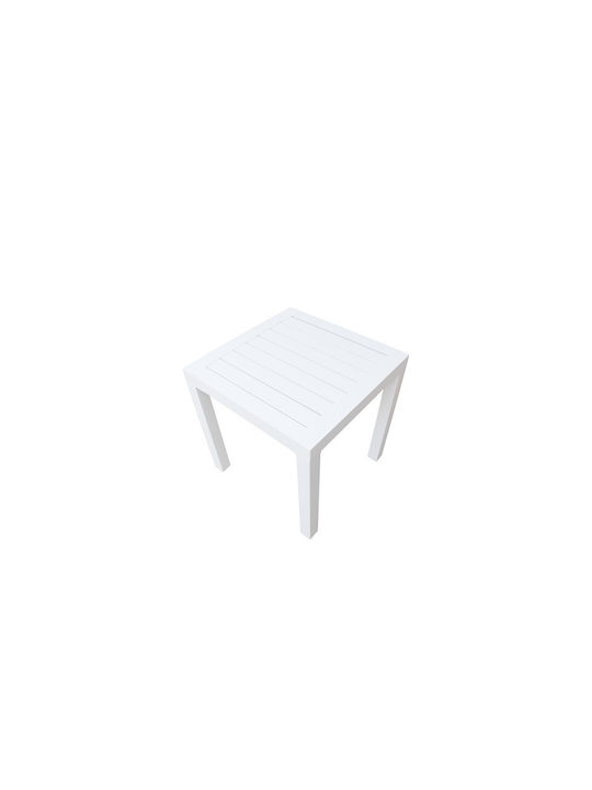 Liegestuhl Aluminium mit Textilene-Stoff Weiß 3Stück 208x63x31cm.