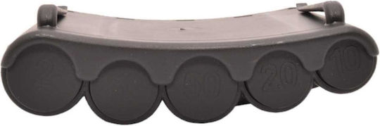 Polo Plastic Portable Coin Holder with 5 Number of Spit 26x9x14cm