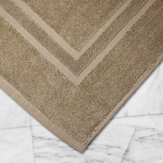 Lino Home Solid Ξενοδοχειακό Πατάκι Μπάνιου Μπεζ 50x75εκ.
