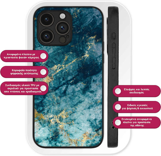 Θήκη Sonique Marble Series Oneplus Nord Ce 5g Μπλε