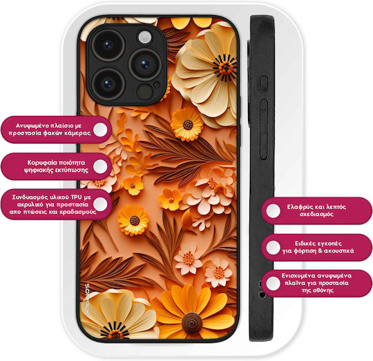 Θήκη Sonique 3d Flower Series Honor Magic5 Lite 5g Πορτοκαλί