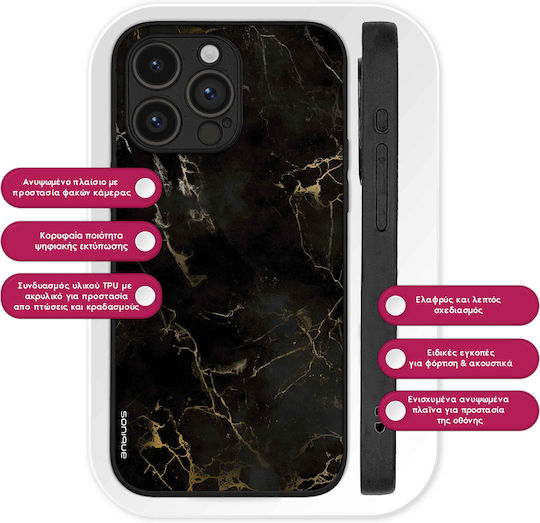 Sonique Marmor Serie Hülle OnePlus Nord CE 2 Lite 5G Schwarz 01