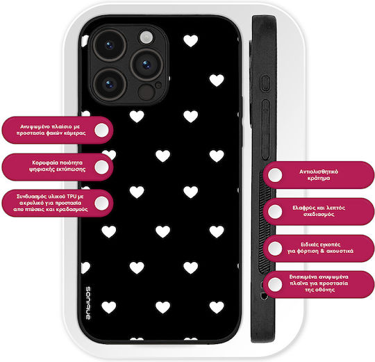Sonique Heart Series Case Oneplus 10t Black 02
