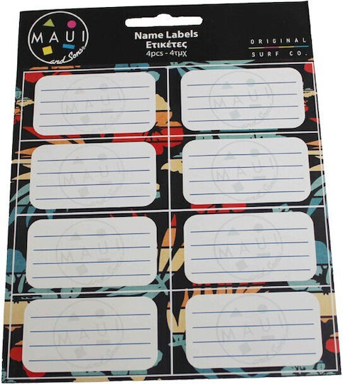 Maui & Sons 4 Sheets Notebook Label