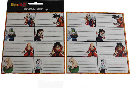 Gim Notebook Labels Dragon Ball 2pcs