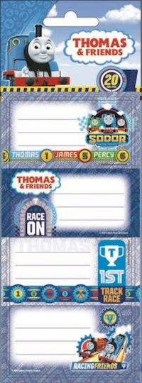 Diakakis Notizbuch-Etiketten Thomas & Friends 20Stück