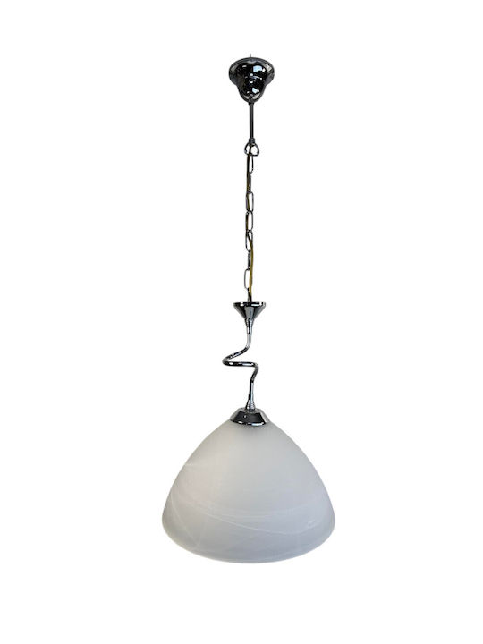 Epiplo-Fos Hängelampe Weiß mit Fassung E27 30x30x25cm.