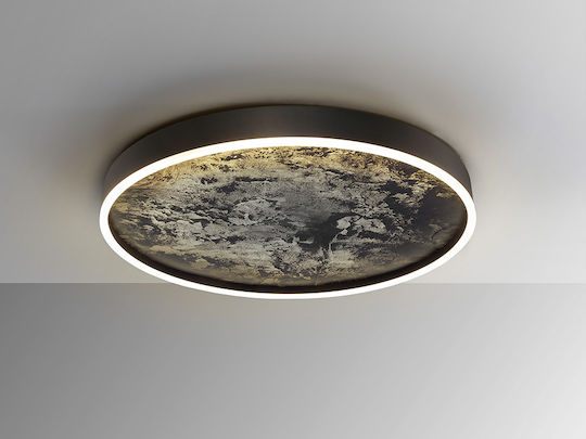 Stone Plafonieră de Tavan Neagră cu LED Integrat