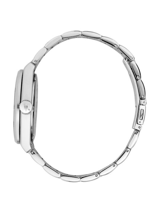 Maserati Ανδρικό Ρολόι 41mm Μπαταρίας με Ασημί Μεταλλικό Μπρασελέ