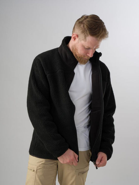 Pentagon Summit Sherpa Hunting Cardigan Fleece Black