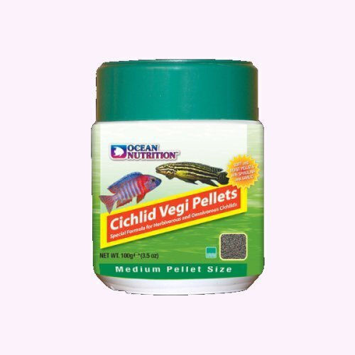 Ocean Nutrition Vegi Pellets Medium Cichlid Food Sticks with Spirulina 200gr