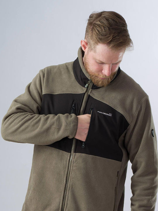 Pentagon Ajax Κυνηγετική Ζακέτα Fleece Μαύρο
