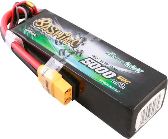 Gens Ace Bashing Μπαταρία Li-Po 14.8V 5000mAh 50C 4S XT90 για Τηλεκατευθυνόμενο