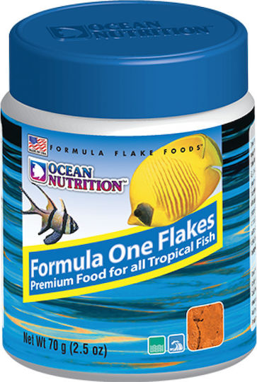 Ocean Nutrition Formula One Tropical Fish Food Flakes with Spirulina 71gr