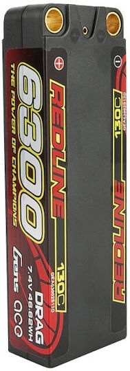 Gens Ace Redline Μπαταρία Li-Po 7.4V 6300mAh 130C 2S XT90 για Τηλεκατευθυνόμενο