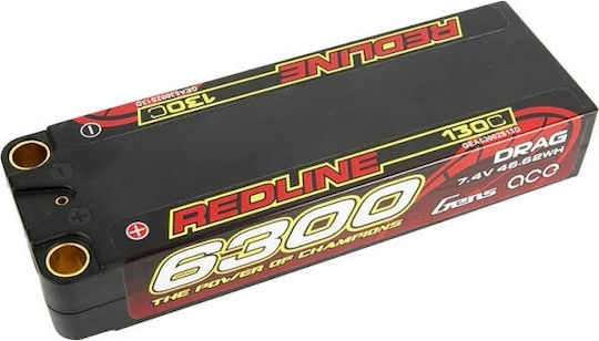 Gens Ace Redline Μπαταρία Li-Po 7.4V 6300mAh 130C 2S XT90 για Τηλεκατευθυνόμενο