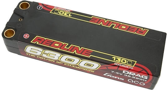 Gens Ace Redline Μπαταρία Li-Po 7.4V 6300mAh 130C 2S XT90 για Τηλεκατευθυνόμενο