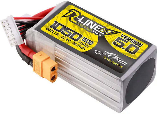 Tattu R-Line Μπαταρία Li-Po 15.2V 1300mAh 150C 4S XT60 για Drone 2τμχ